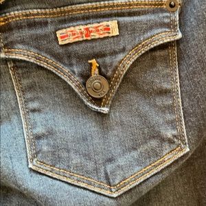 Straight leg dark blue Hudson jeans